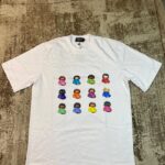 White streetwear graphic t-shirt featuring a twelve-panel grid of diverse pregnant woman emojis inspired by pop culture, custom DTF printed by Whavieprints